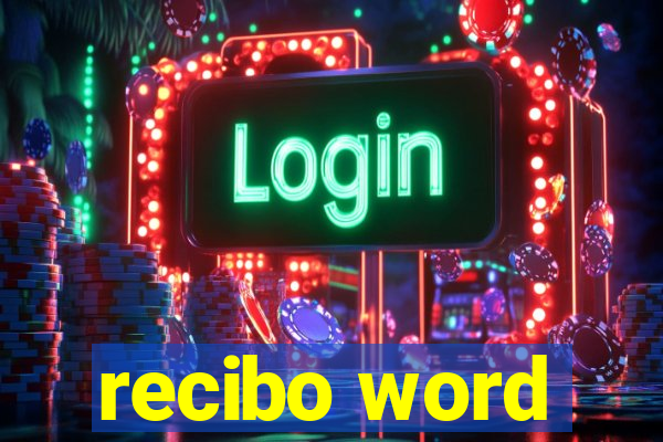 recibo word